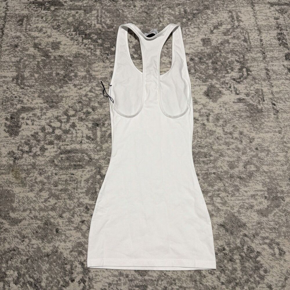 Frankies Bikinis x JENNIE Bianca Cotton Mini Slip Dress White XXS - Picture 2 of 3